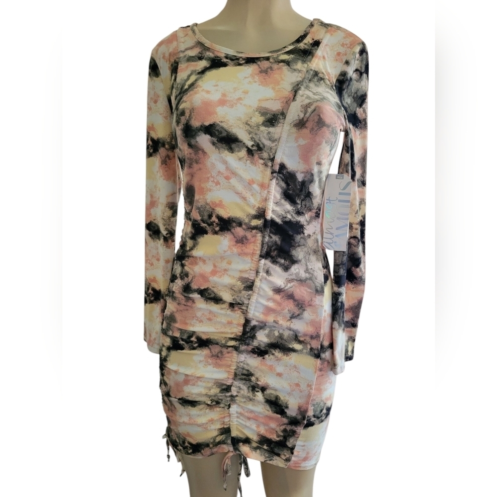 Almost Famous Tiedye Mini Party Dress Large